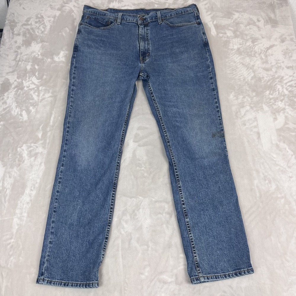 Levis 514‎ Jeans Mens 38x32 Blue Denim Slim Straight Workwear Grunge Skater